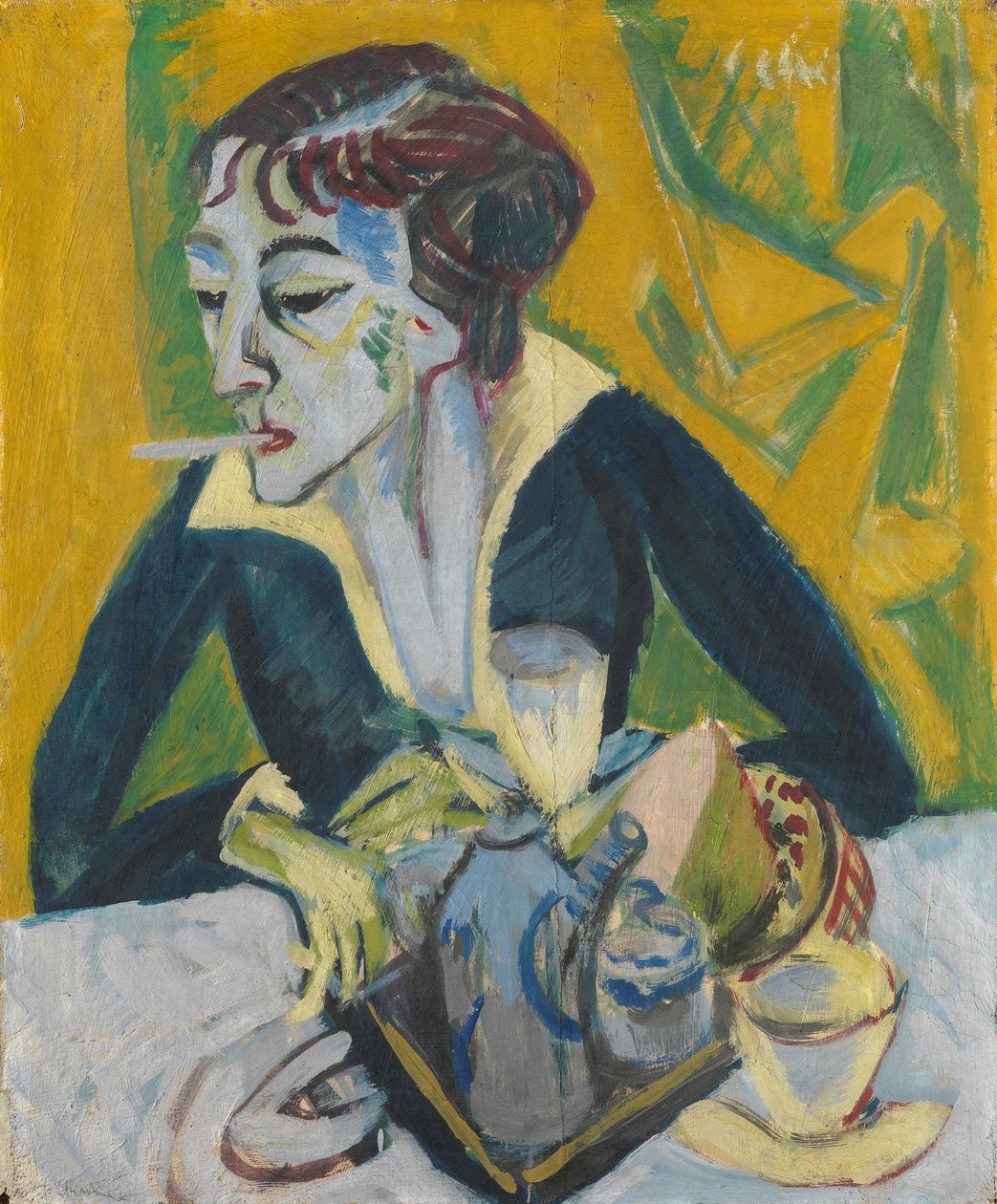 Erna com um cigarro de Ernst Ludwig Kirchner