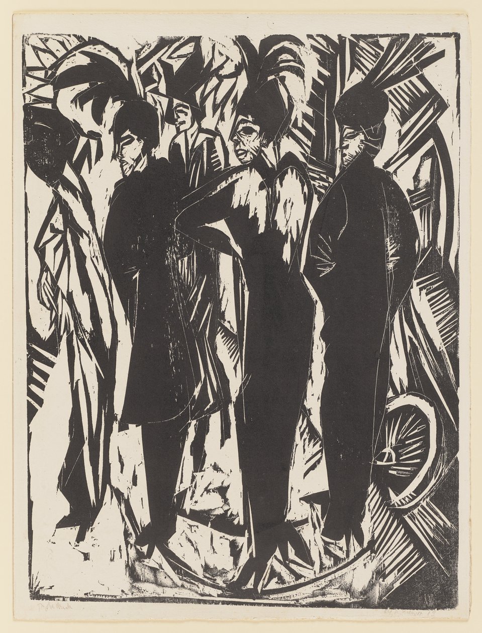 Cinco cocottes de Ernst Ludwig Kirchner