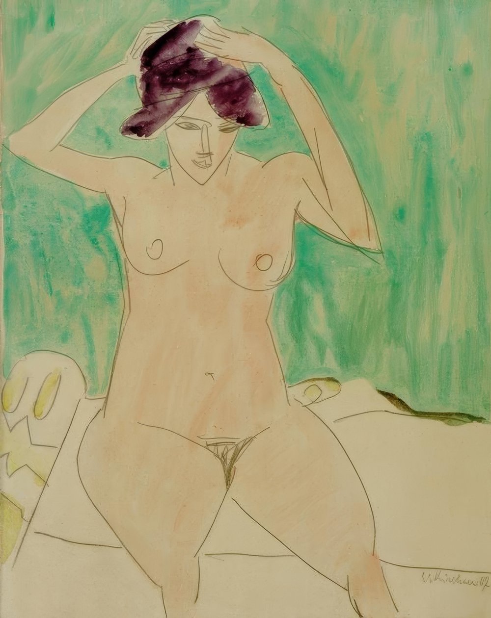 Mulher de chapéu - Dodo de Ernst Ludwig Kirchner
