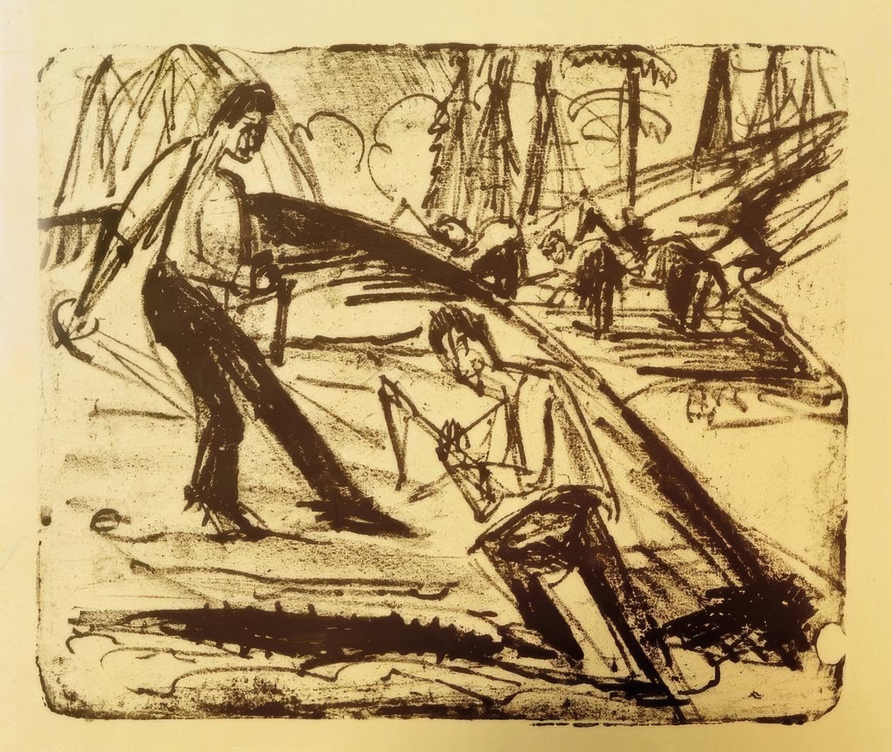 trabalho da primavera de Ernst Ludwig Kirchner