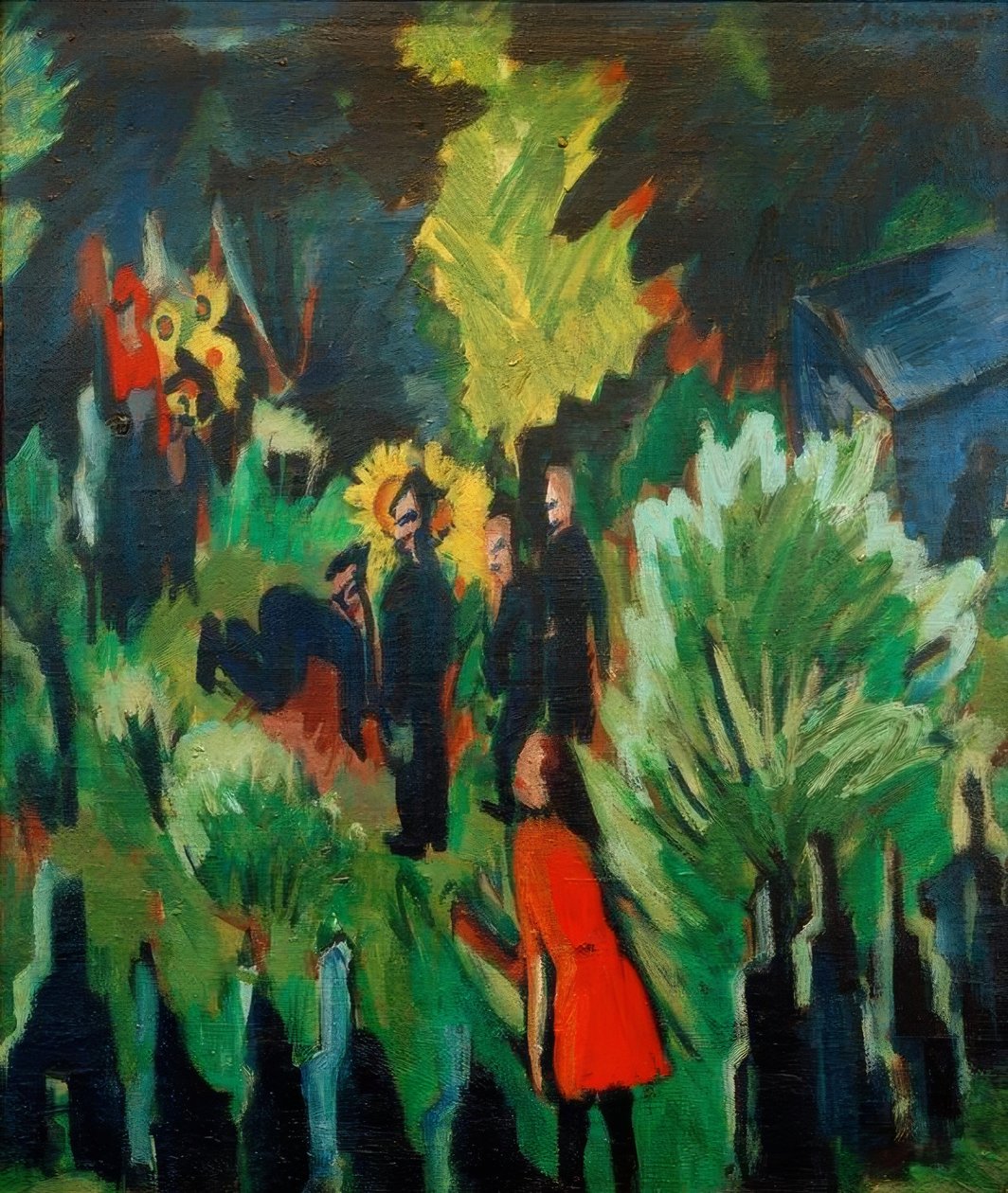 Jardim Graef em Jena de Ernst Ludwig Kirchner