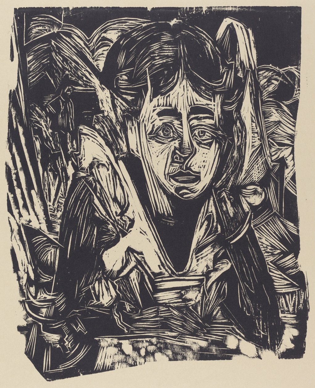 Garota sonhando de Ernst Ludwig Kirchner