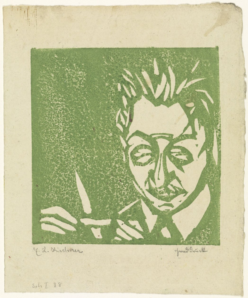 Soprador de vidro (Walter Kirchner) de Ernst Ludwig Kirchner