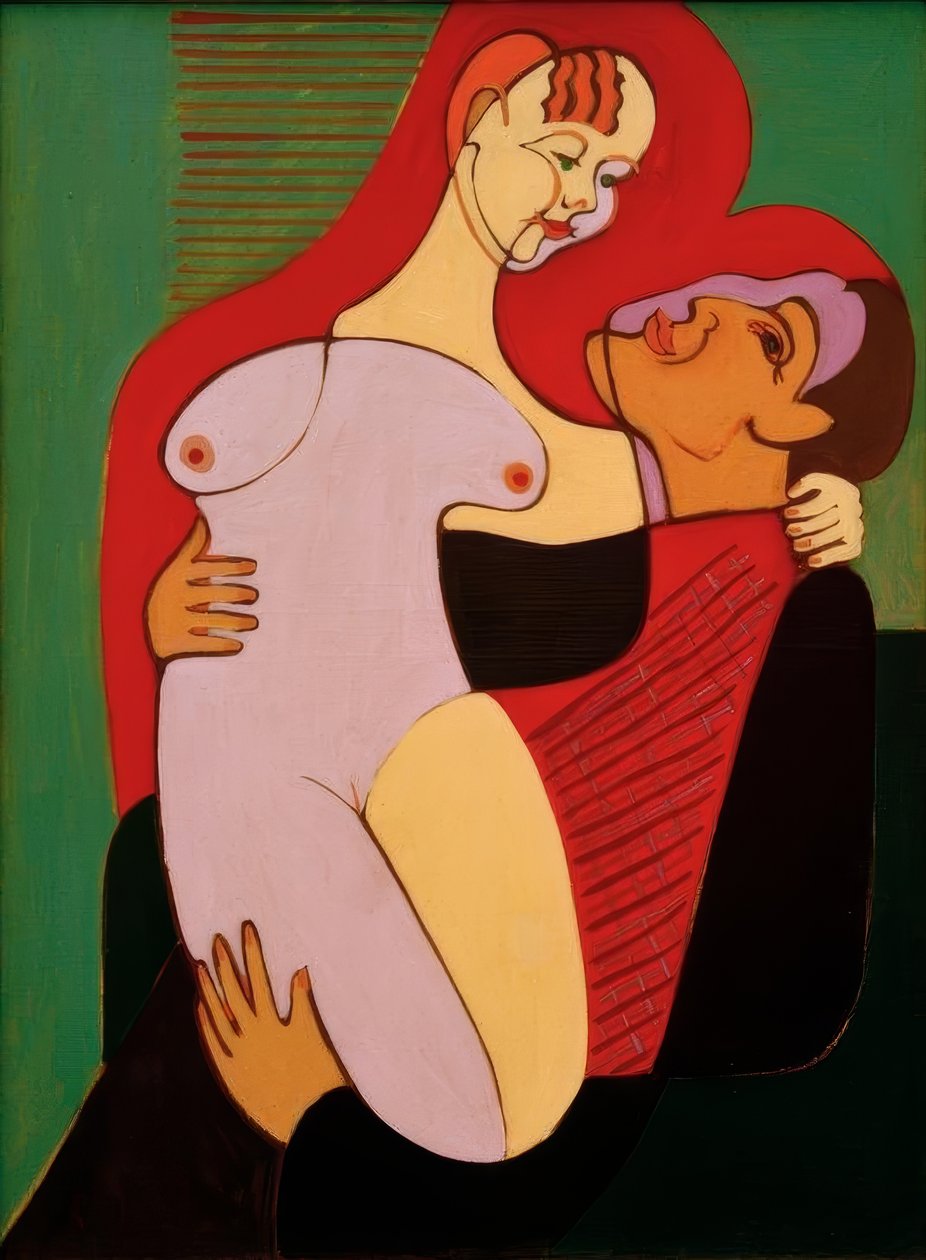 Grande casal (marido e mulher Hembus) de Ernst Ludwig Kirchner