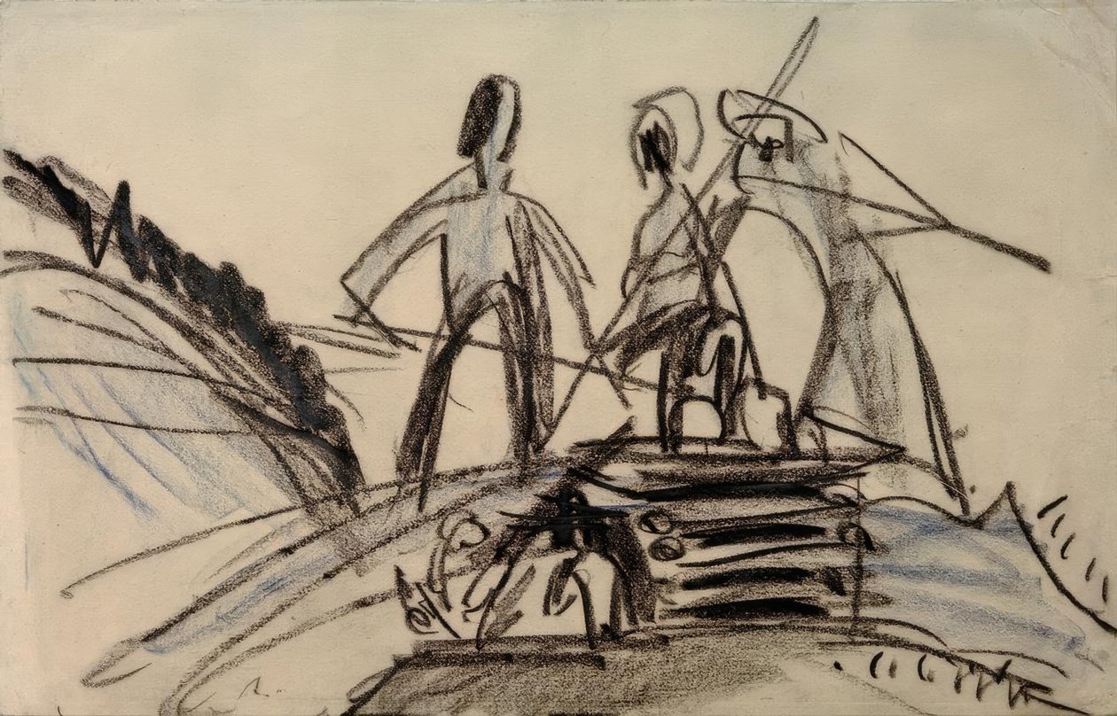 Haying farmer de Ernst Ludwig Kirchner