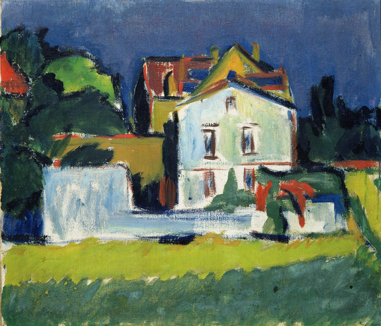 Casa em uma paisagem de Ernst Ludwig Kirchner