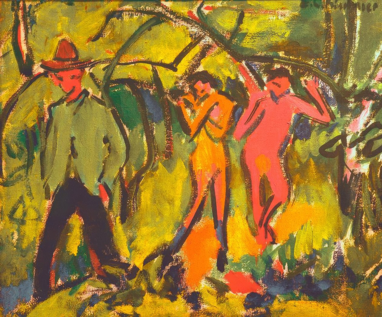 Na floresta de Ernst Ludwig Kirchner