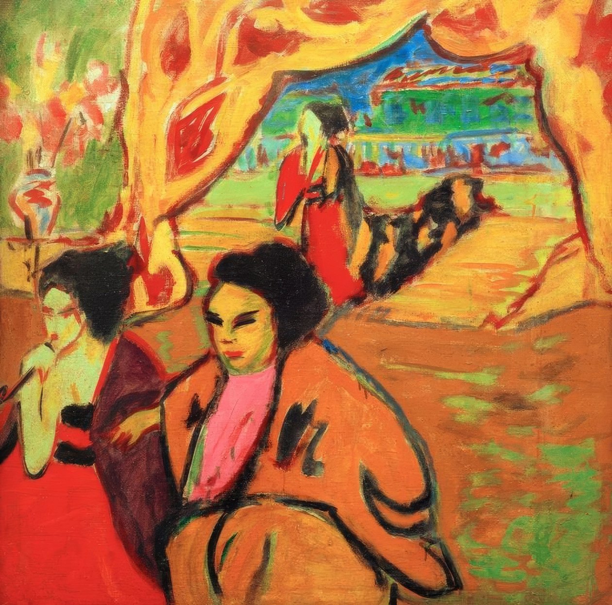 Teatro japonês de Ernst Ludwig Kirchner