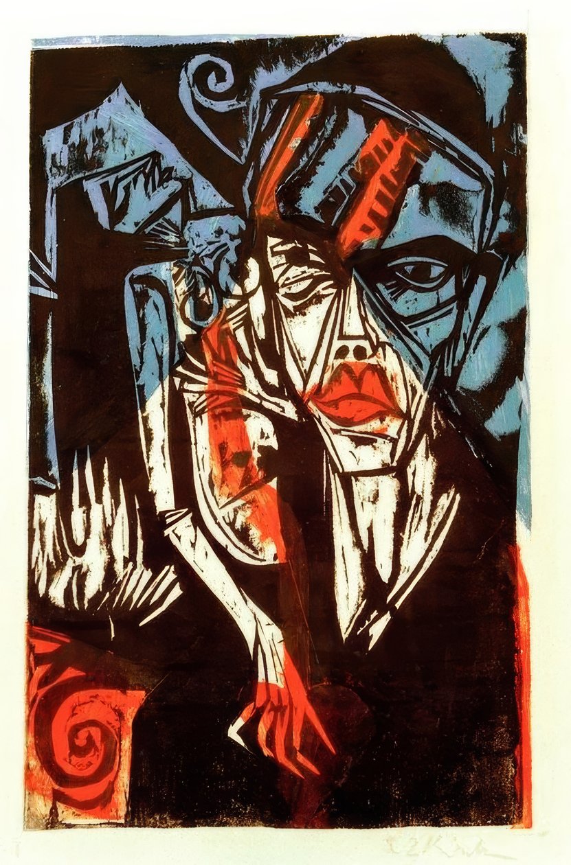Lutas (agonia do amor) de Ernst Ludwig Kirchner