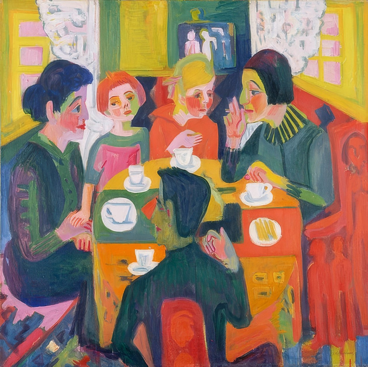 Mesa de café 1923-24 de Ernst Ludwig Kirchner