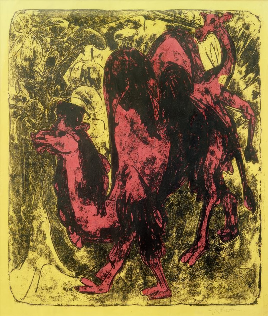 Camelo e dromedário de Ernst Ludwig Kirchner
