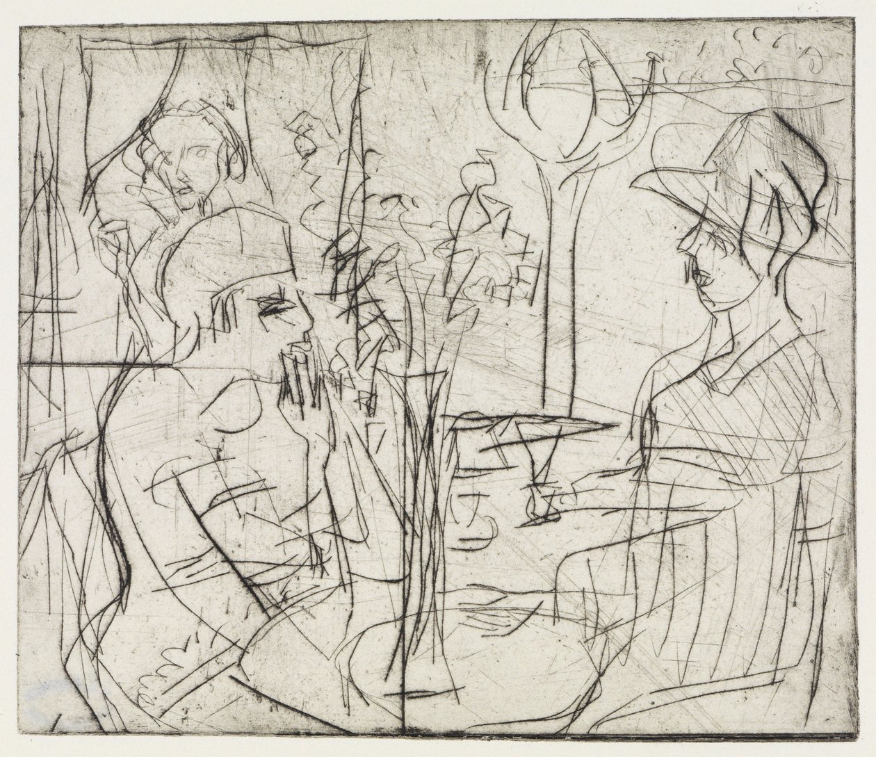 Pedreiras/No café de Ernst Ludwig Kirchner