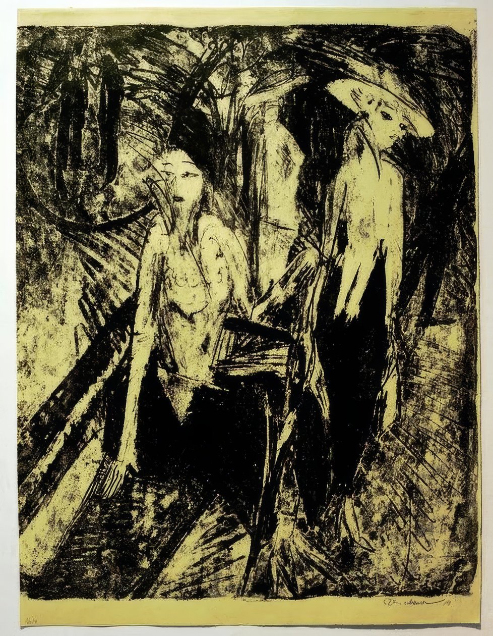 Kokotten no Kurfürstendamm de Ernst Ludwig Kirchner