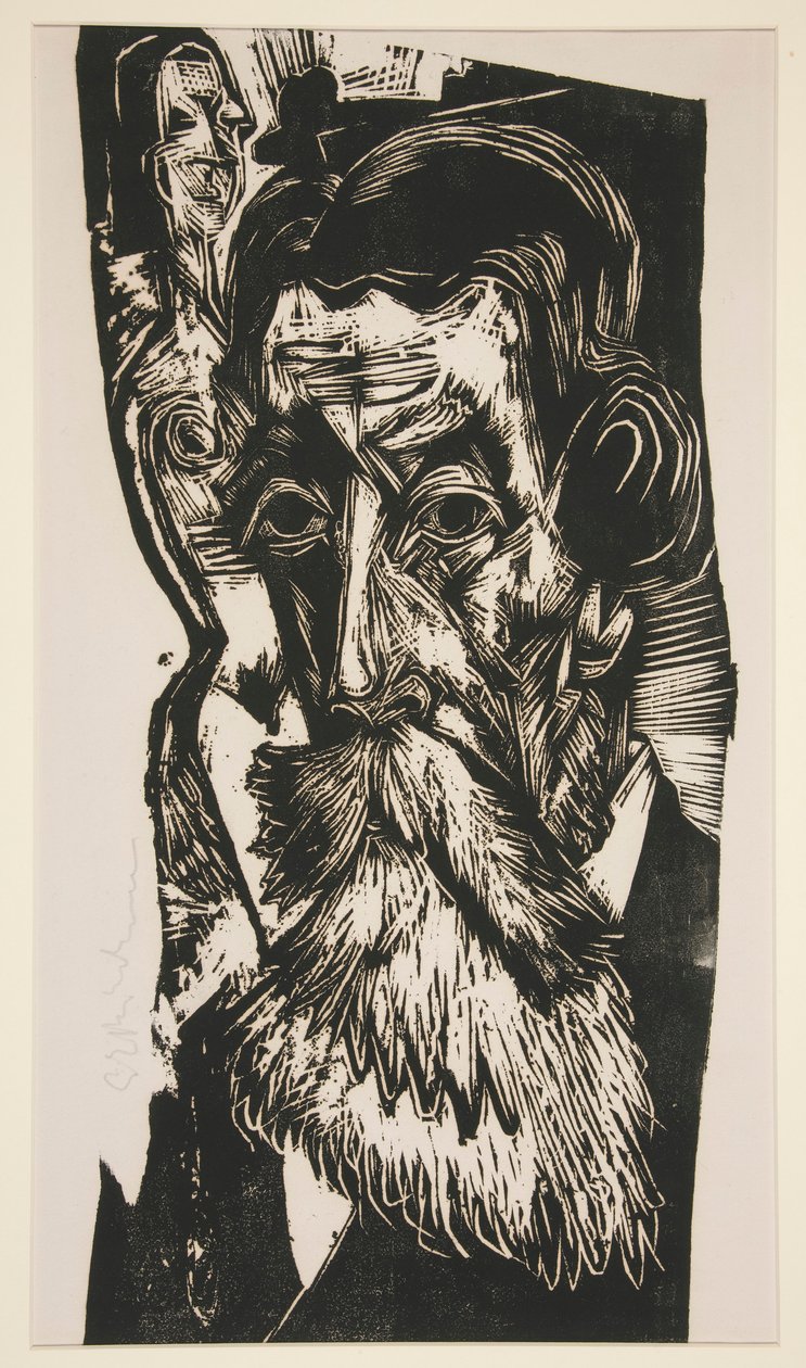 Chefe Ludwig Schames (Retrato de Ludwig Schames) de Ernst Ludwig Kirchner