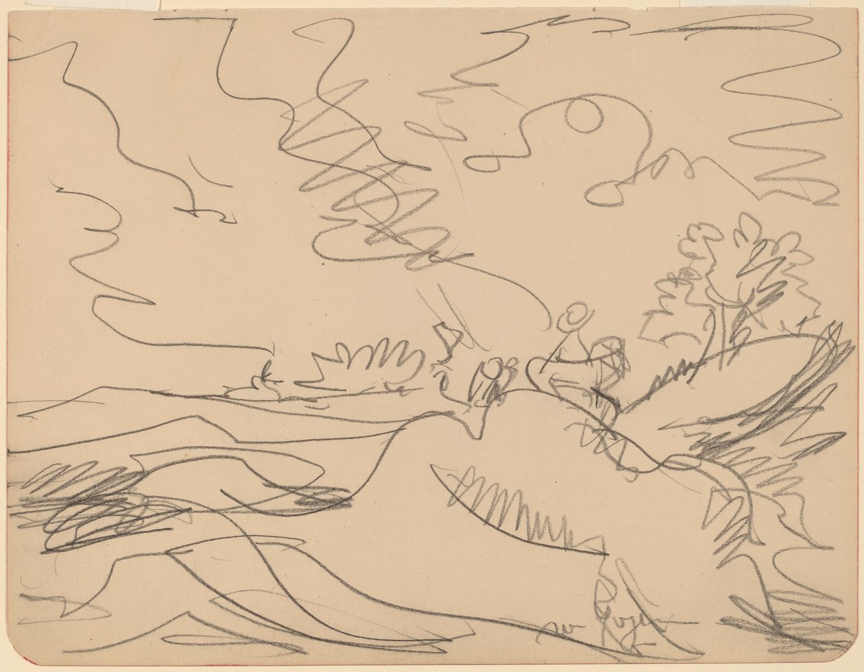 Paisagem no Taunus de Ernst Ludwig Kirchner