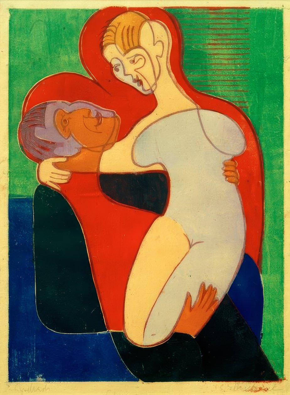 Casal apaixonado (The Hembusse) de Ernst Ludwig Kirchner