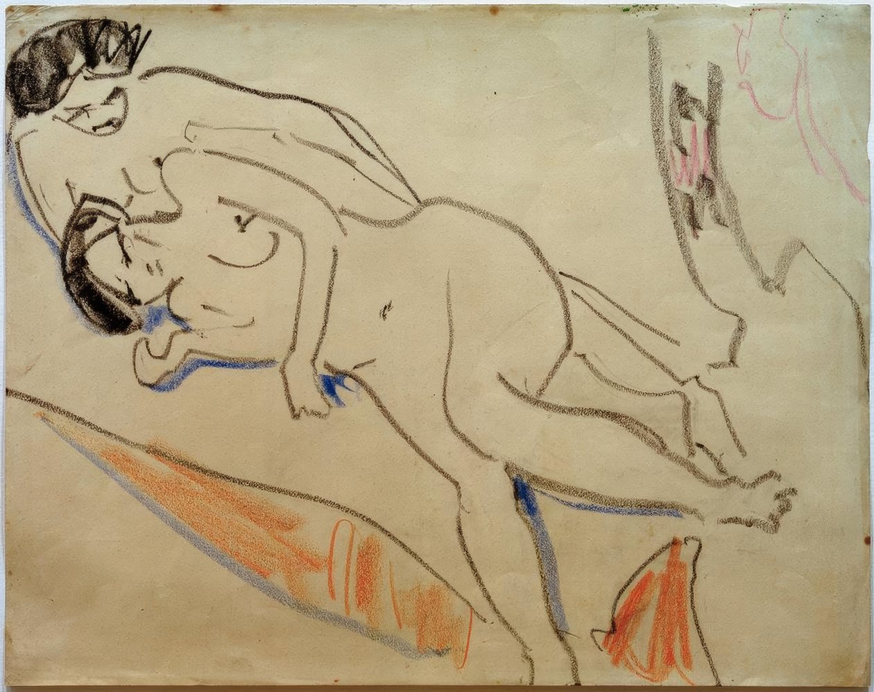 Casal deitado de Ernst Ludwig Kirchner