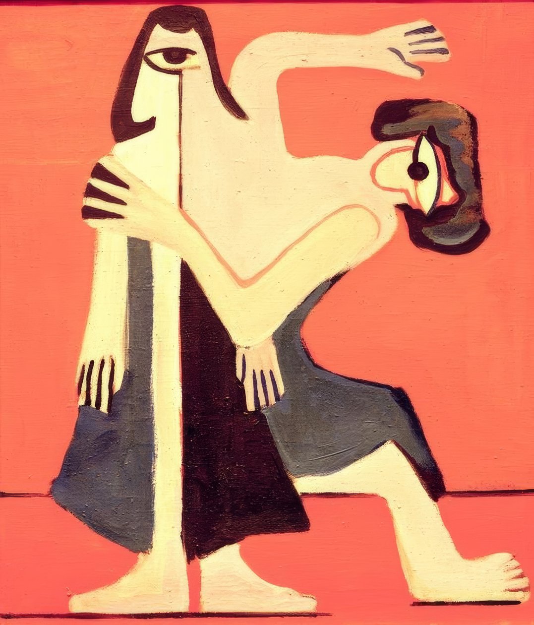 dança da máscara de Ernst Ludwig Kirchner