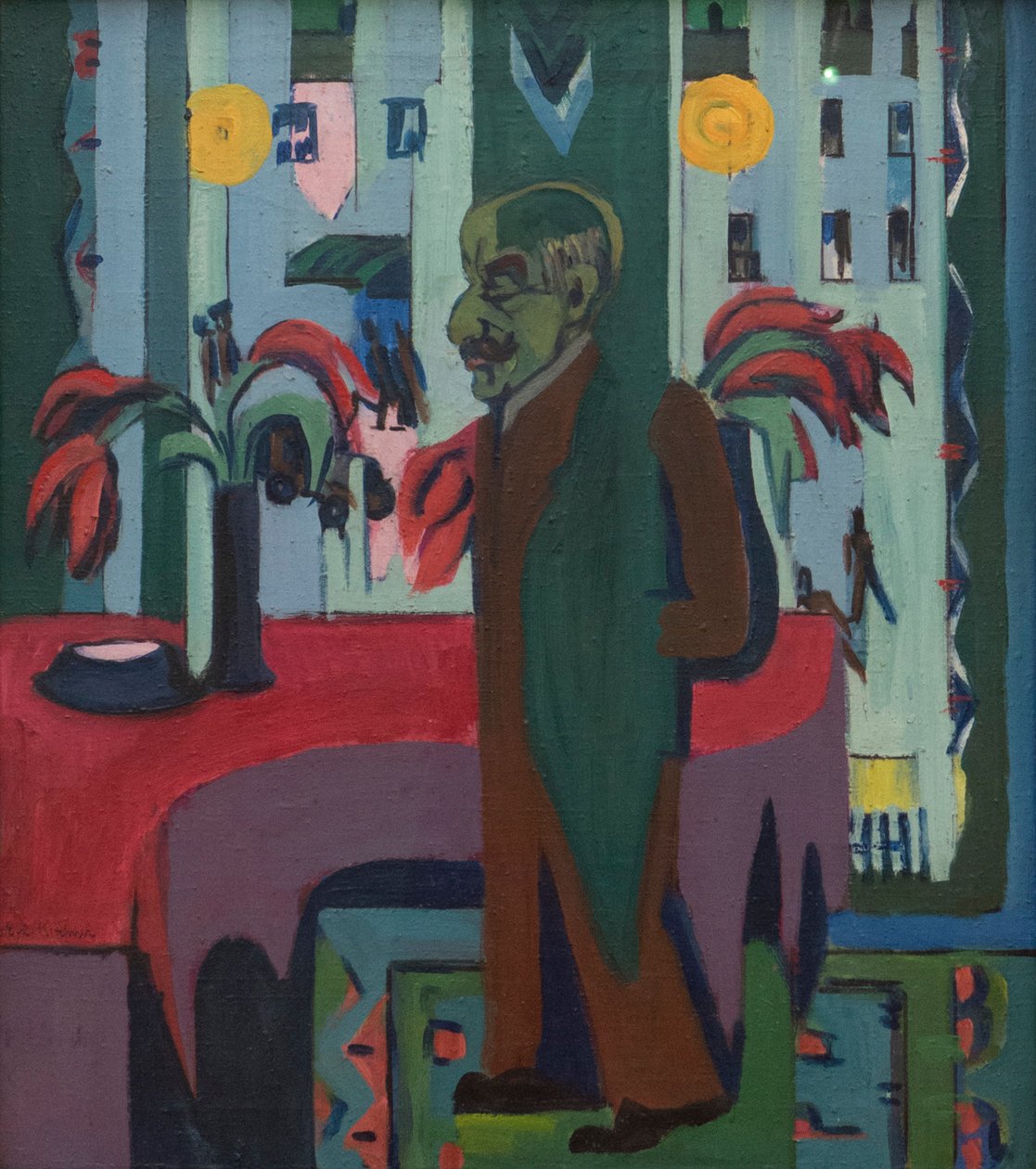 Max Liebermann em seu estúdio, 1926-1928. de Ernst Ludwig Kirchner