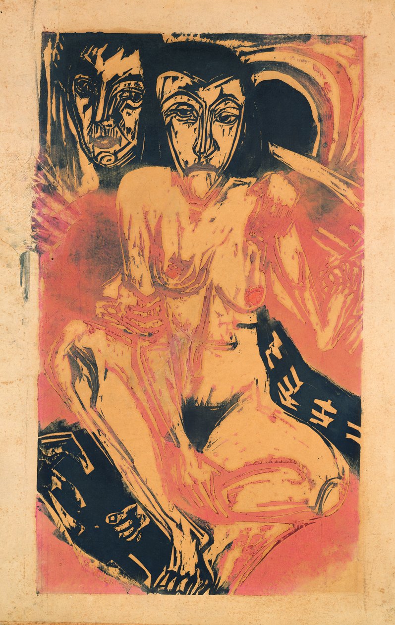 Garota melancólica de Ernst Ludwig Kirchner