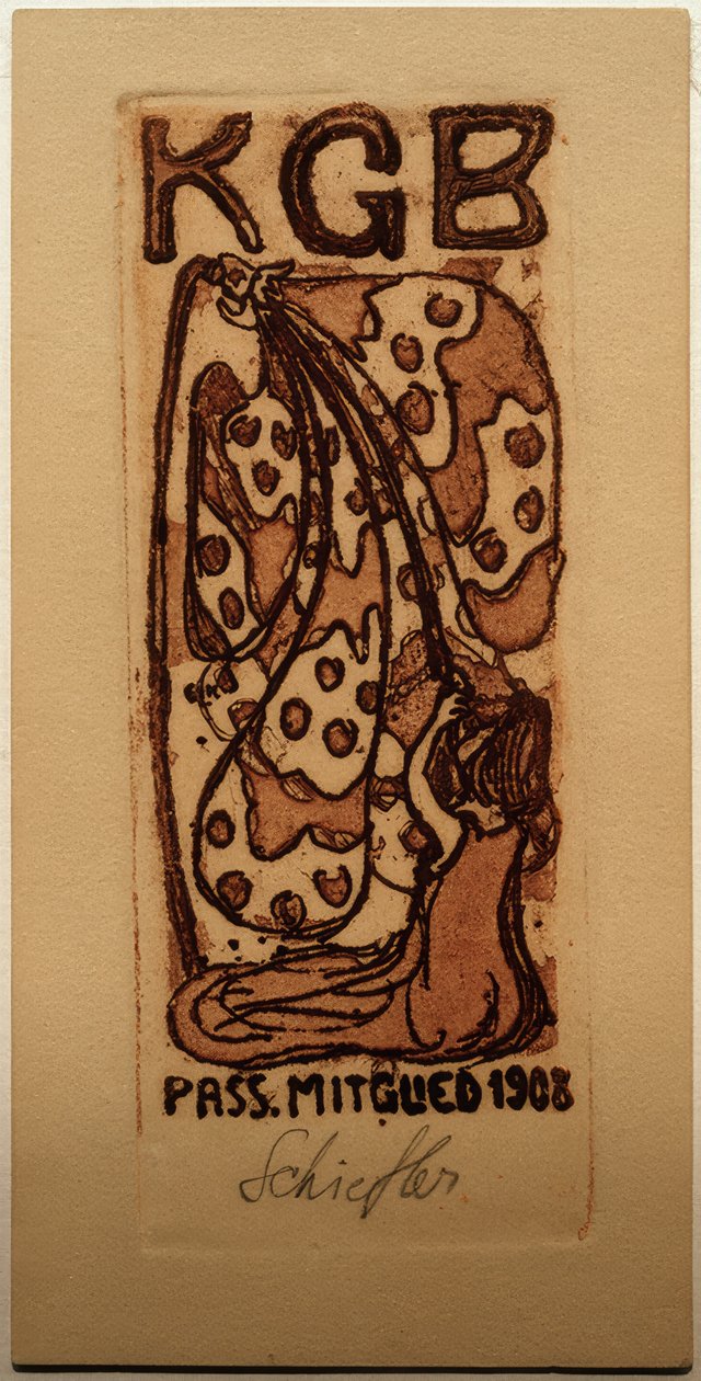 Cartão de sócio A ponte de Ernst Ludwig Kirchner