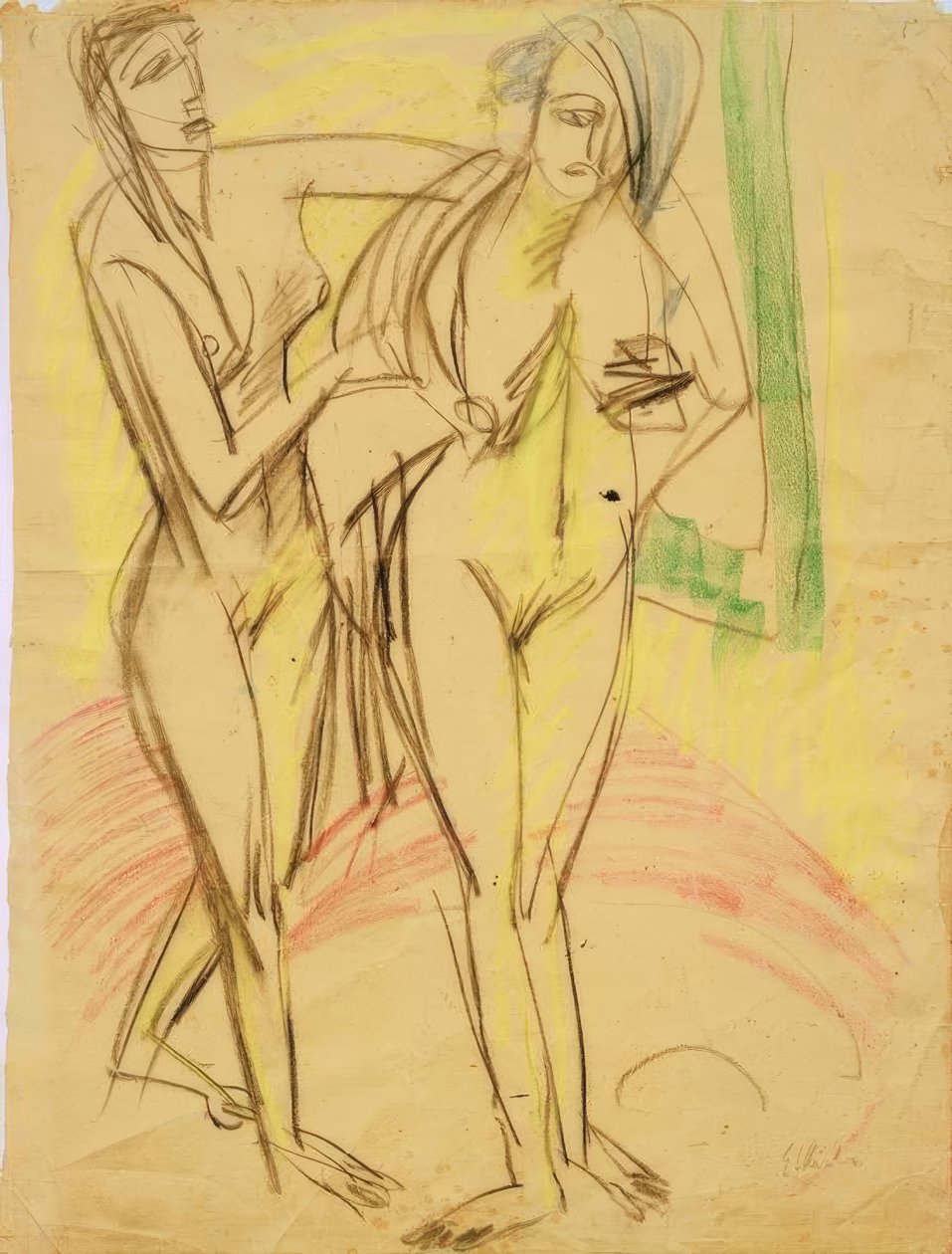 Depois do banho de Ernst Ludwig Kirchner