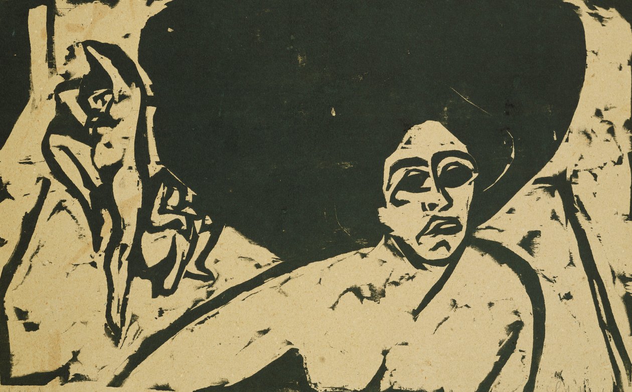 Dançarinas nuas; Dançarinos nus, 1909 de Ernst Ludwig Kirchner