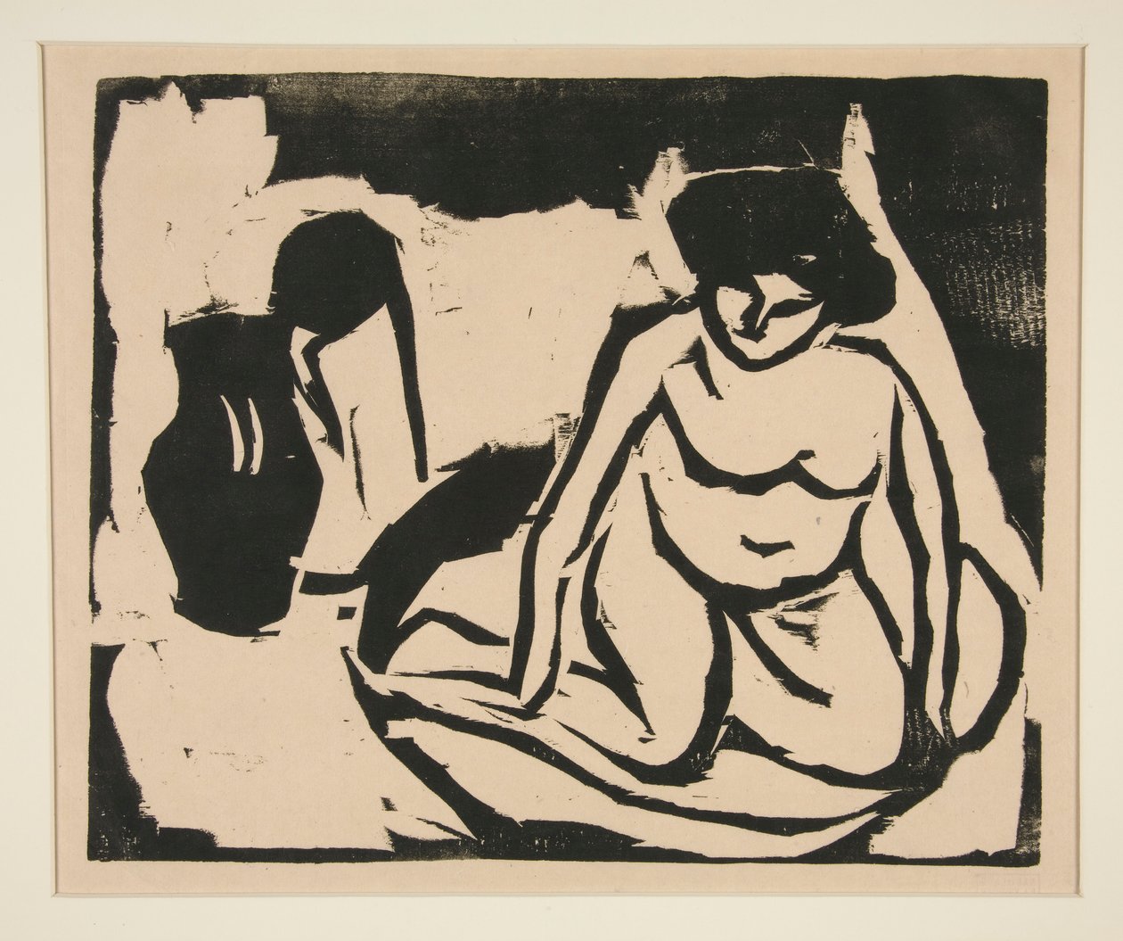 Garota nua no banho de Ernst Ludwig Kirchner