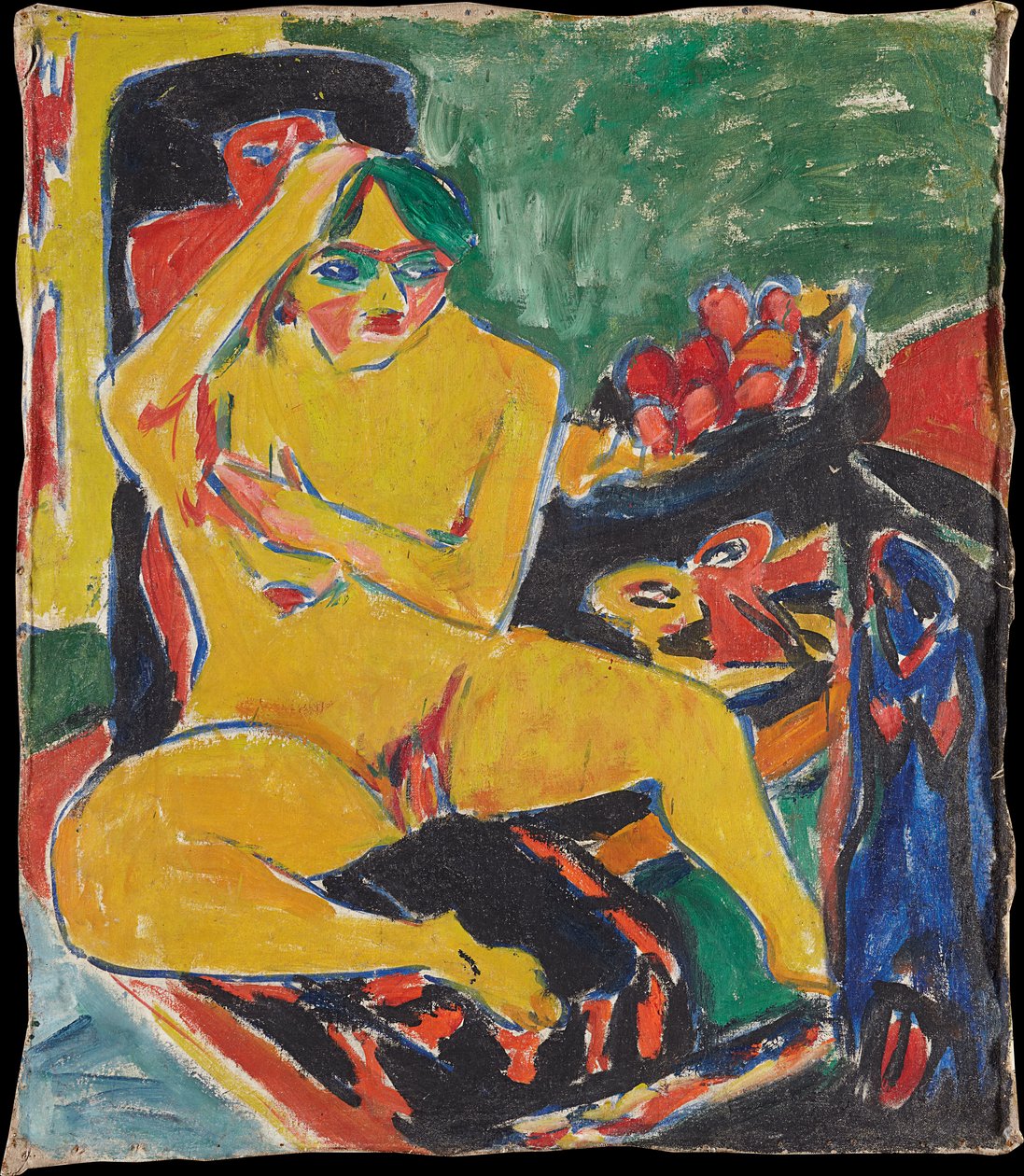 Nu no estúdio de Ernst Ludwig Kirchner