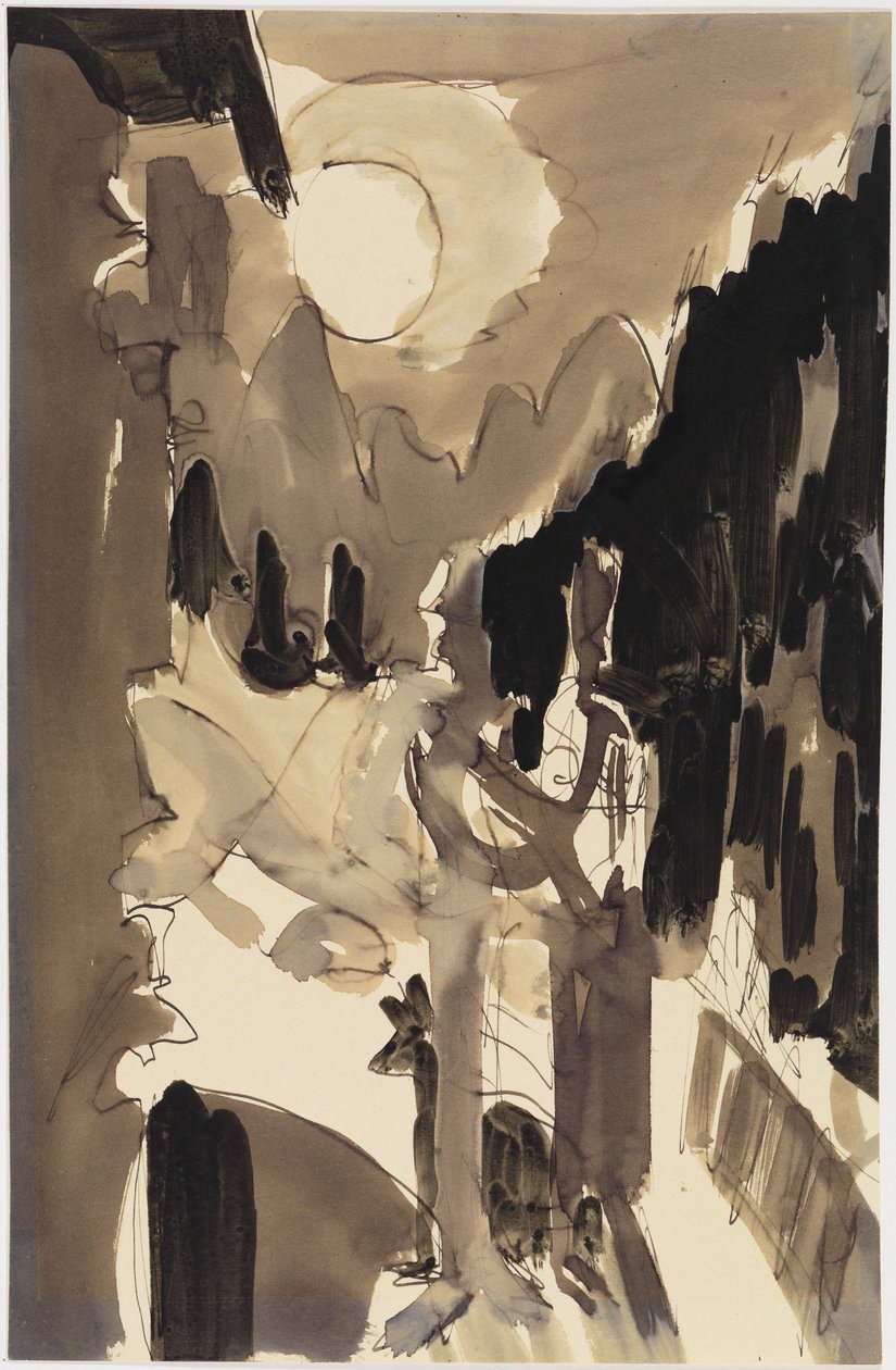 Casal ao luar, em frente à casa de Ernst Ludwig Kirchner