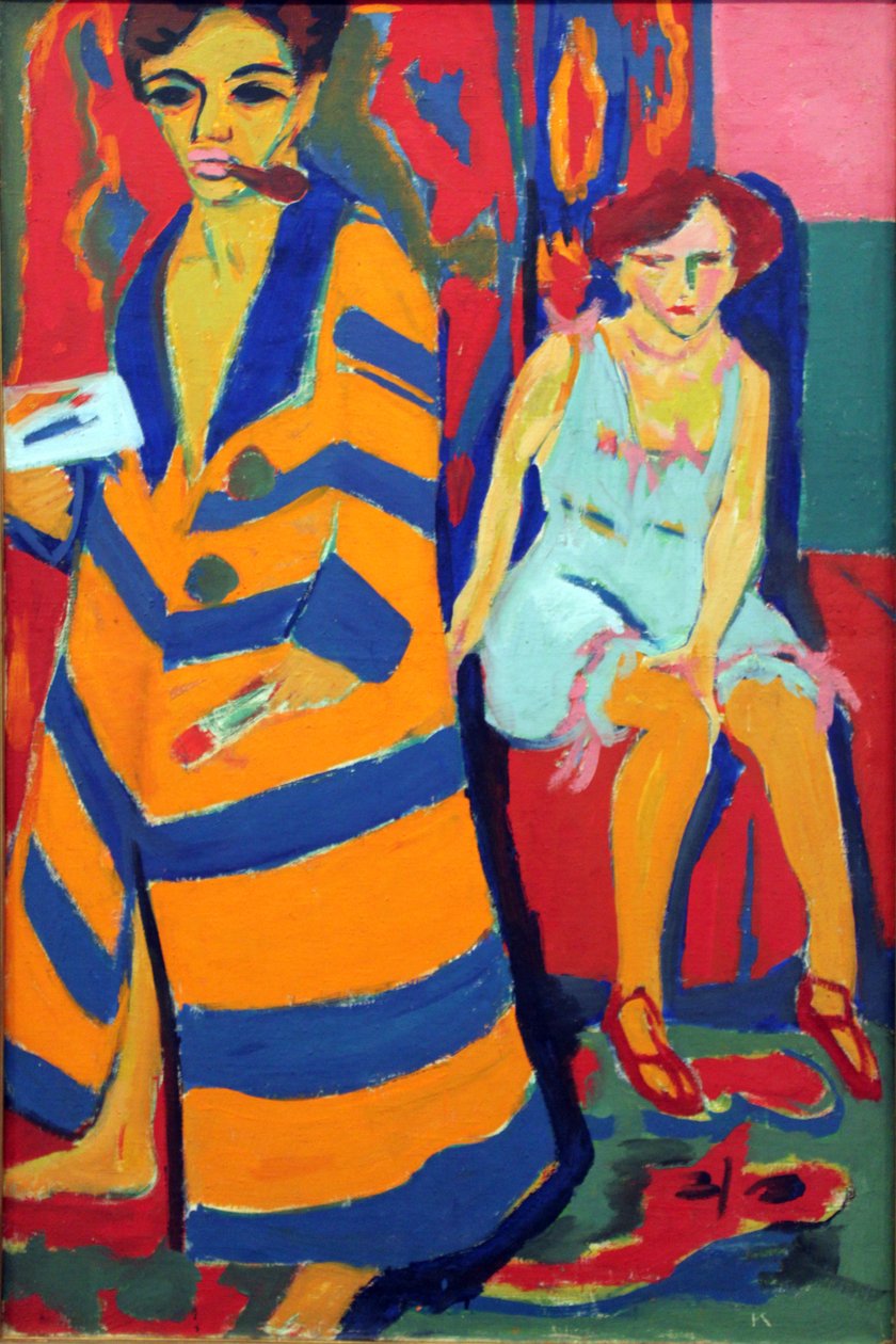Pintor e modelo de Ernst Ludwig Kirchner