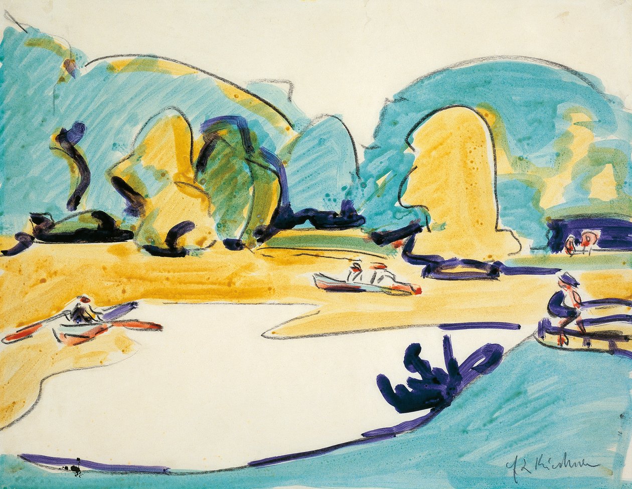 Estacionar em Dresden de Ernst Ludwig Kirchner