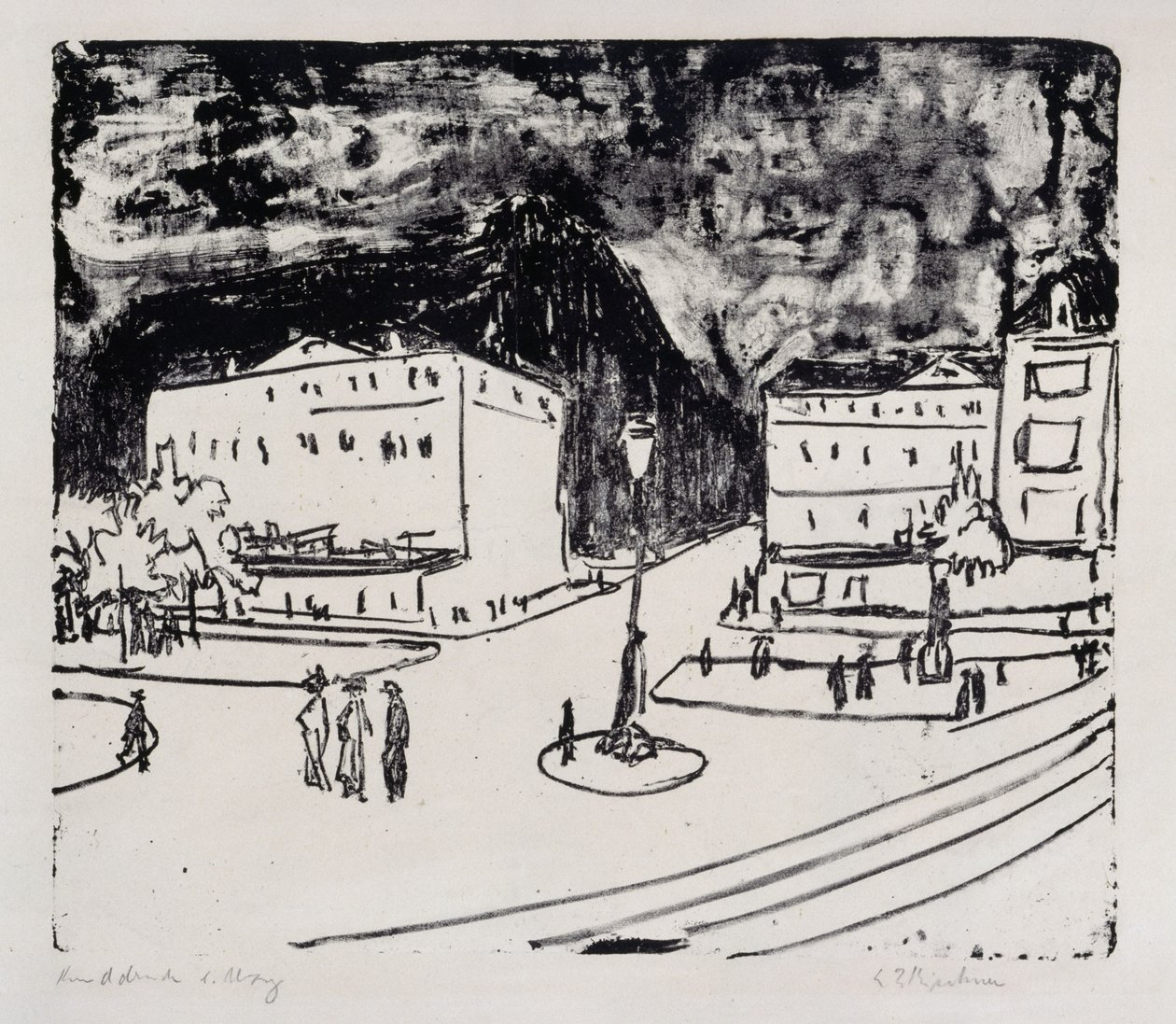 Praça Pirnaischer (Dresde) de Ernst Ludwig Kirchner
