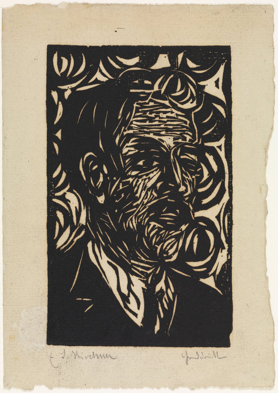 Retrato de Max Pechstein de Ernst Ludwig Kirchner