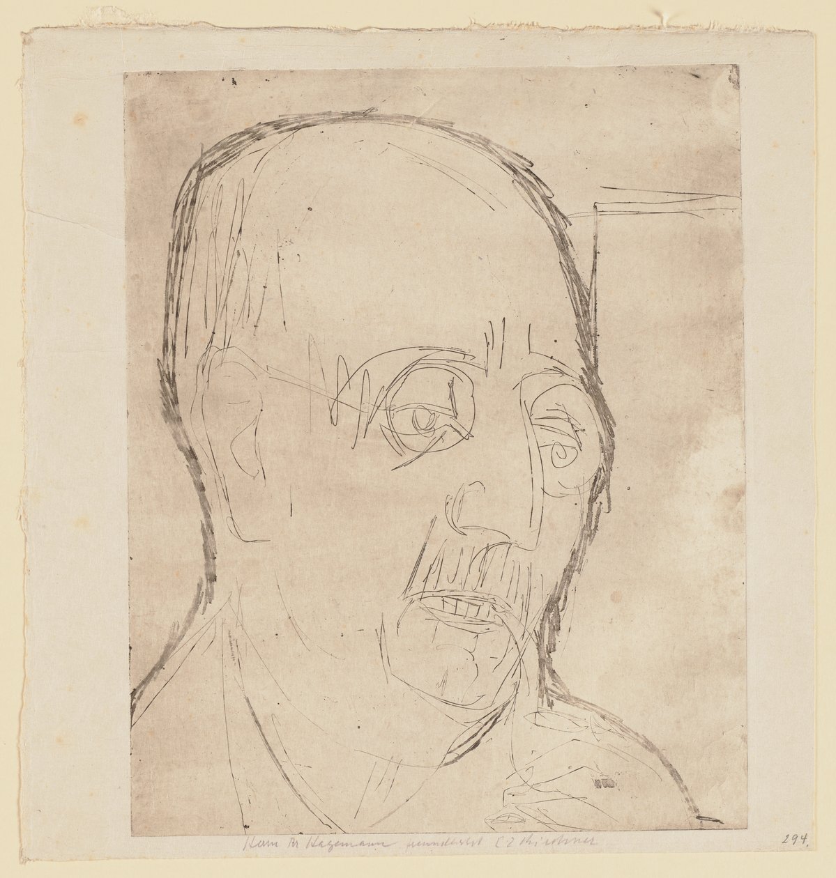 Retrato de Carl Hagemann de Ernst Ludwig Kirchner