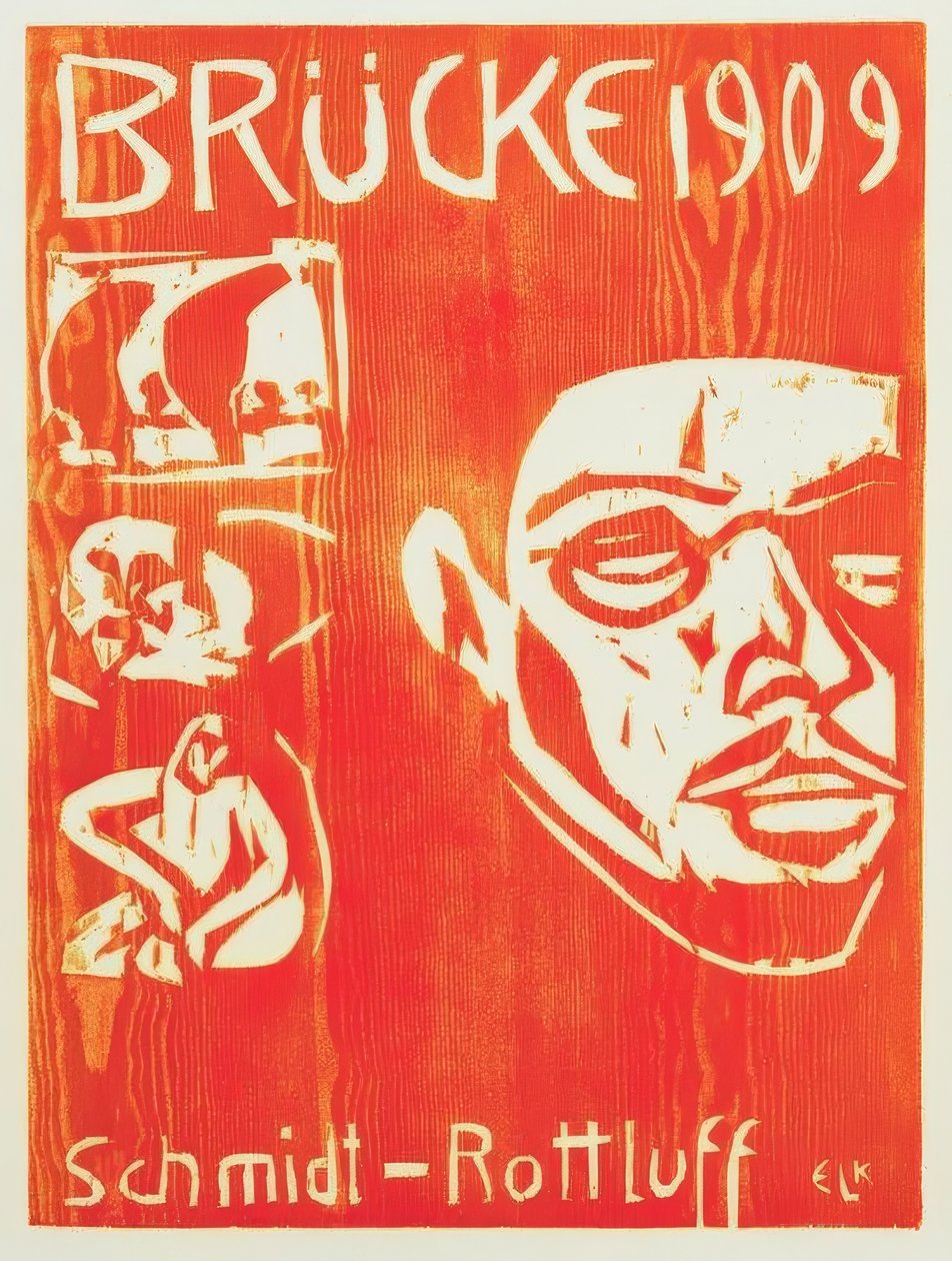 Retrato Schmidt-Rottluff de Ernst Ludwig Kirchner