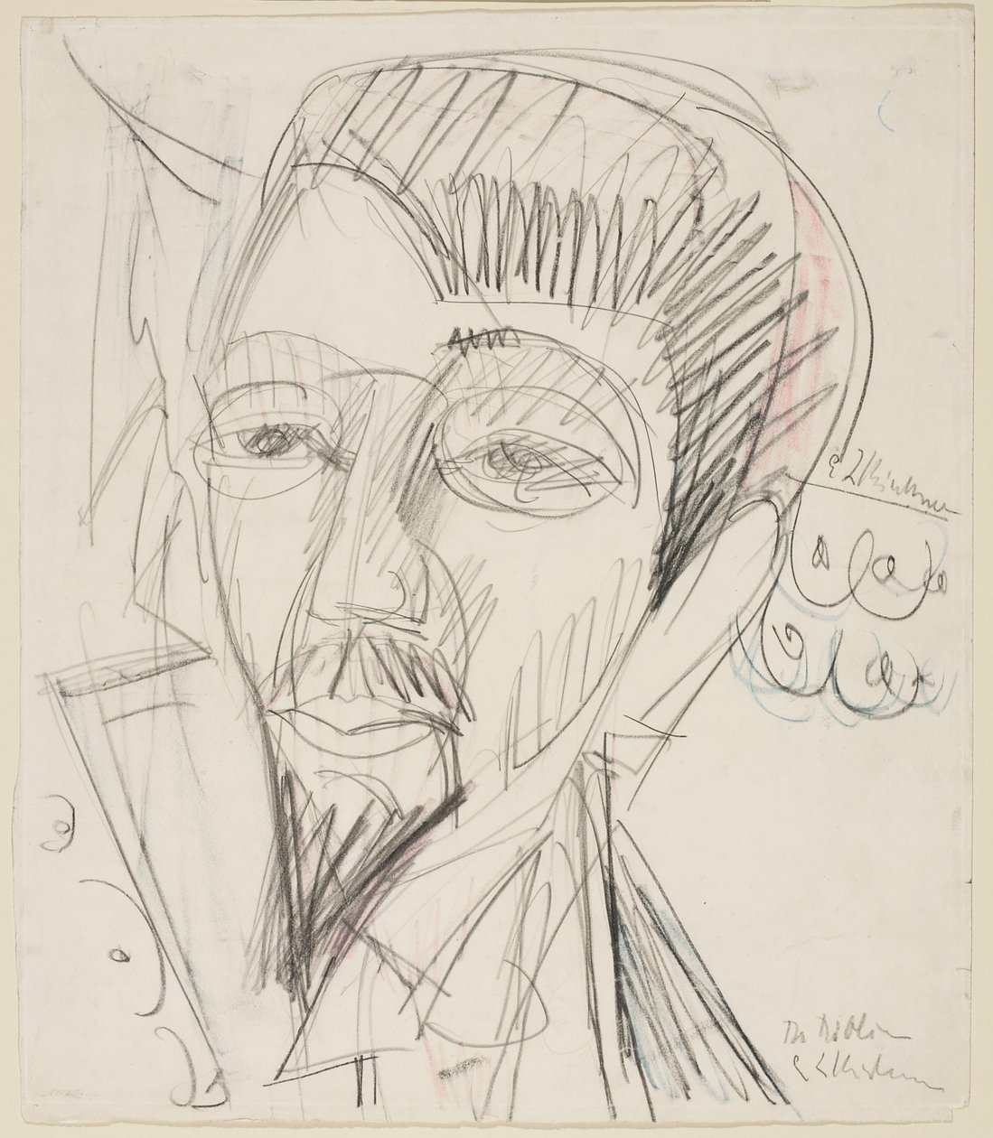 Retrato de Alfred Döblin de Ernst Ludwig Kirchner