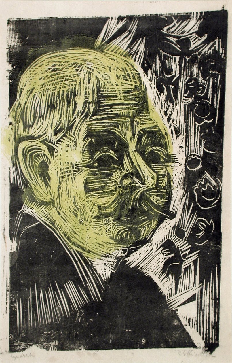 Retrato do dr. Spengler, 1919 de Ernst Ludwig Kirchner