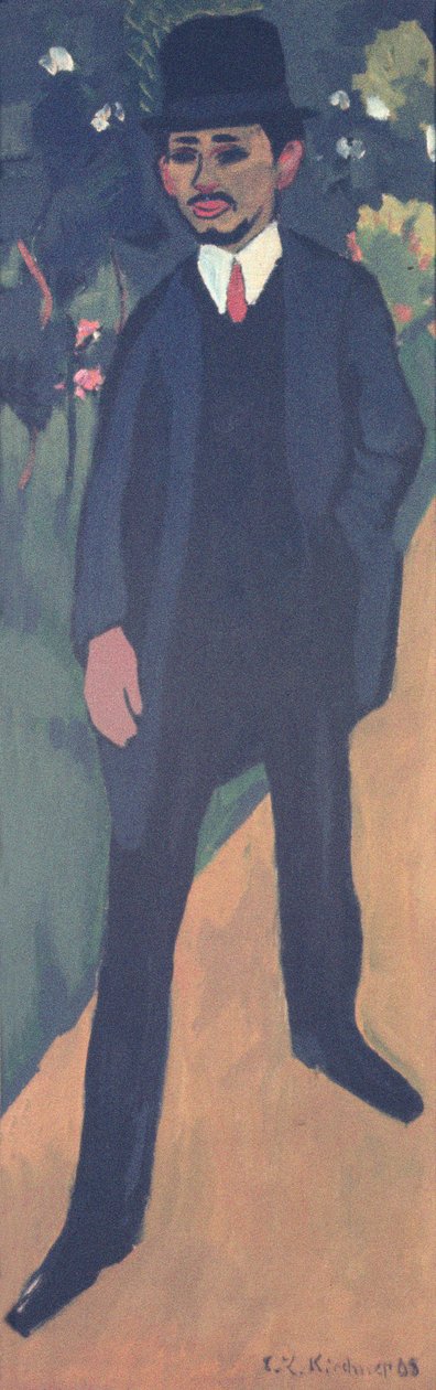 Retrato de Erich Heckel (1883-1970) 1911 de Ernst Ludwig Kirchner