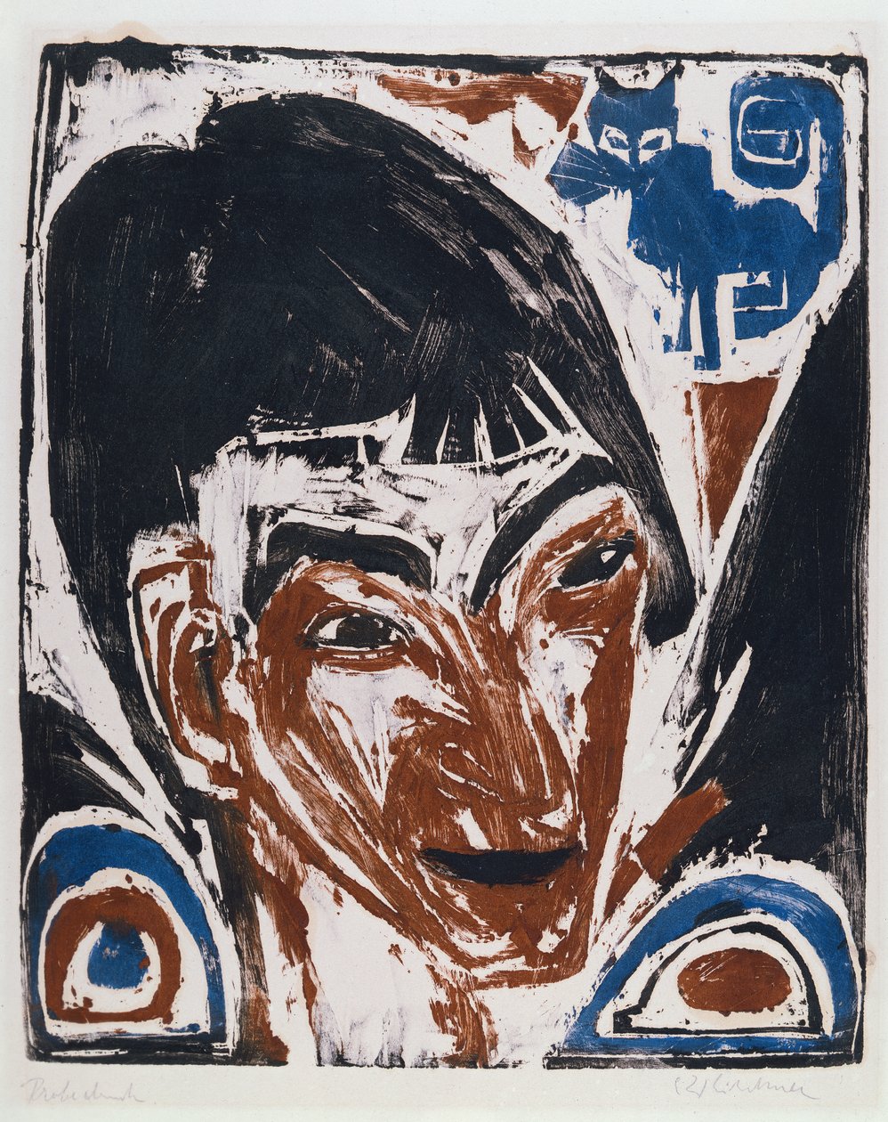 Retrato de Otto Mueller de Ernst Ludwig Kirchner