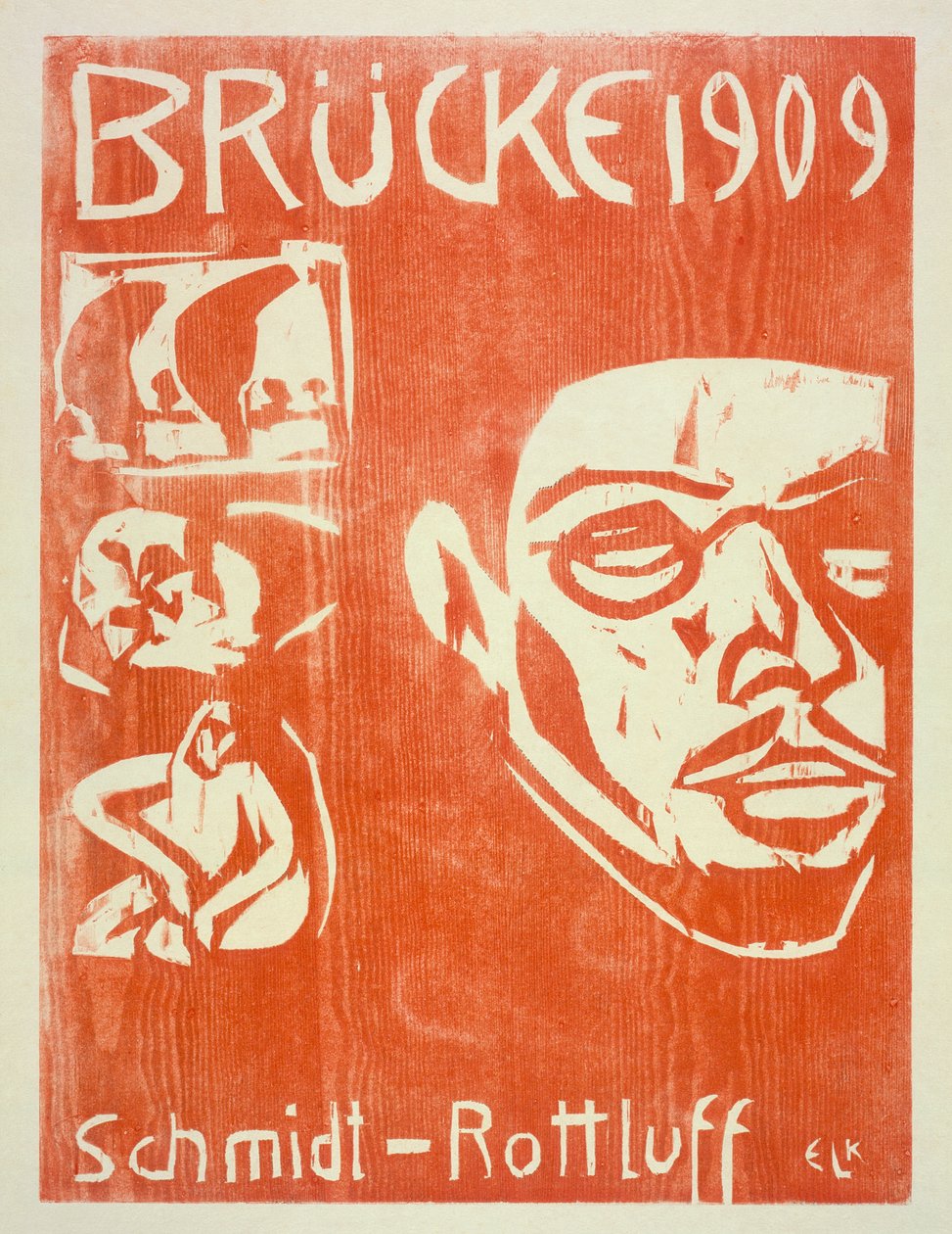Retrato de Schmidt-Rottluff, 1909 de Ernst Ludwig Kirchner