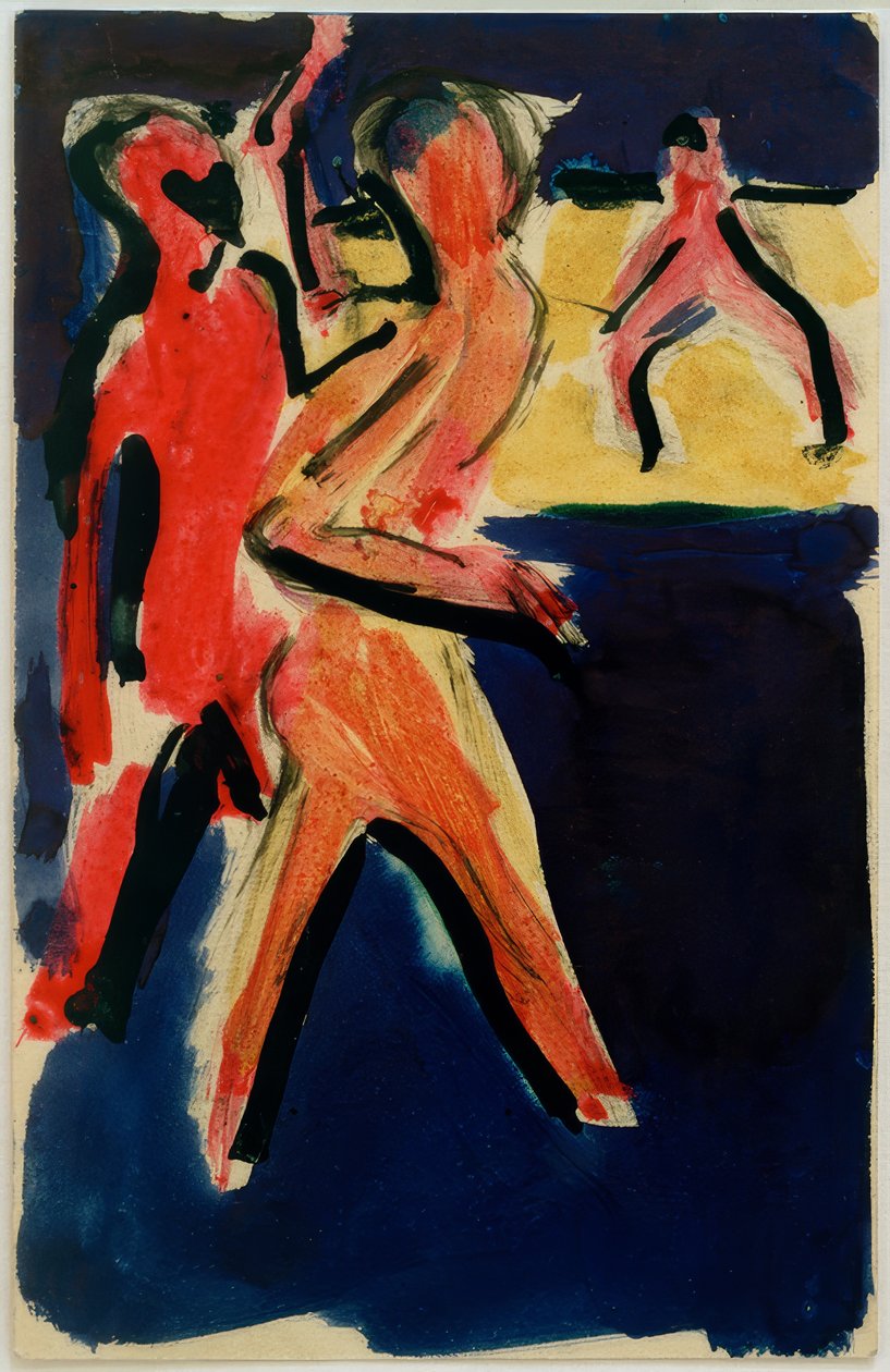 Postal para Erich Heckel de 23 de Ernst Ludwig Kirchner