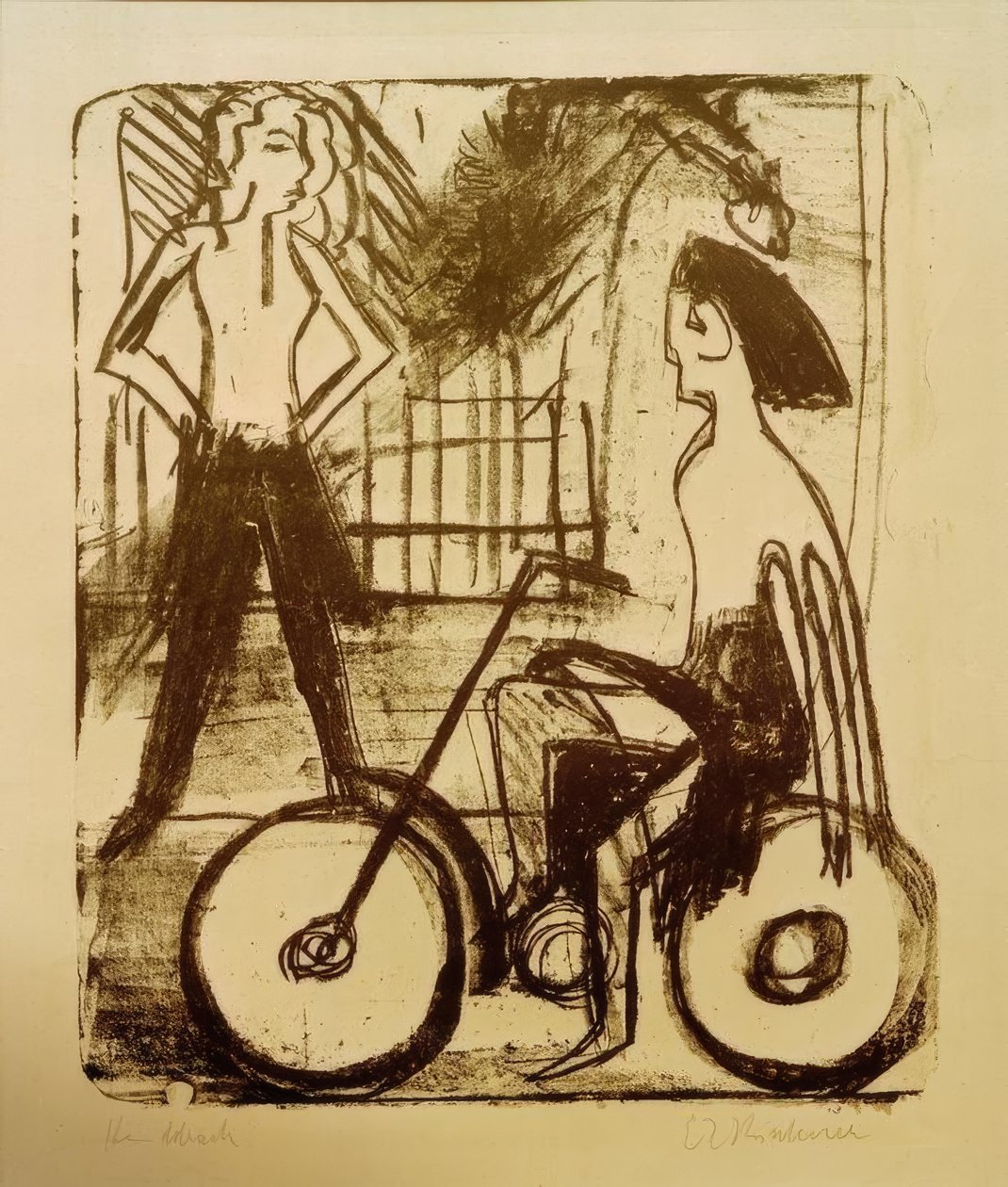 ciclista de Ernst Ludwig Kirchner