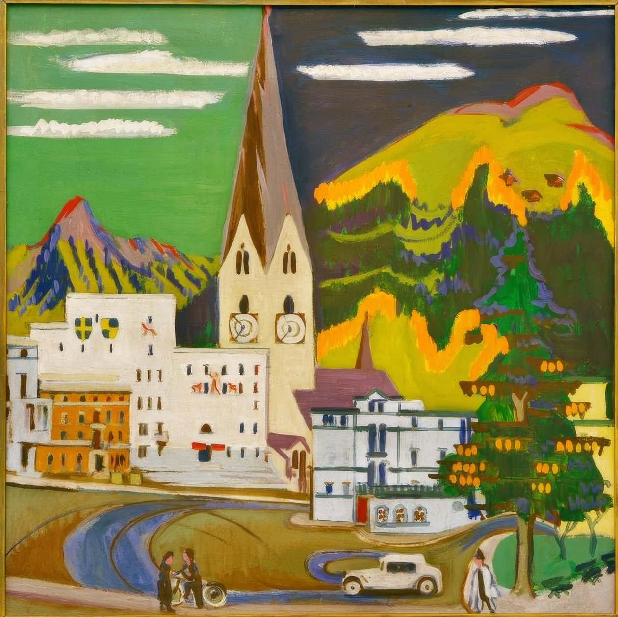 Rathaus Davos Platz de Ernst Ludwig Kirchner