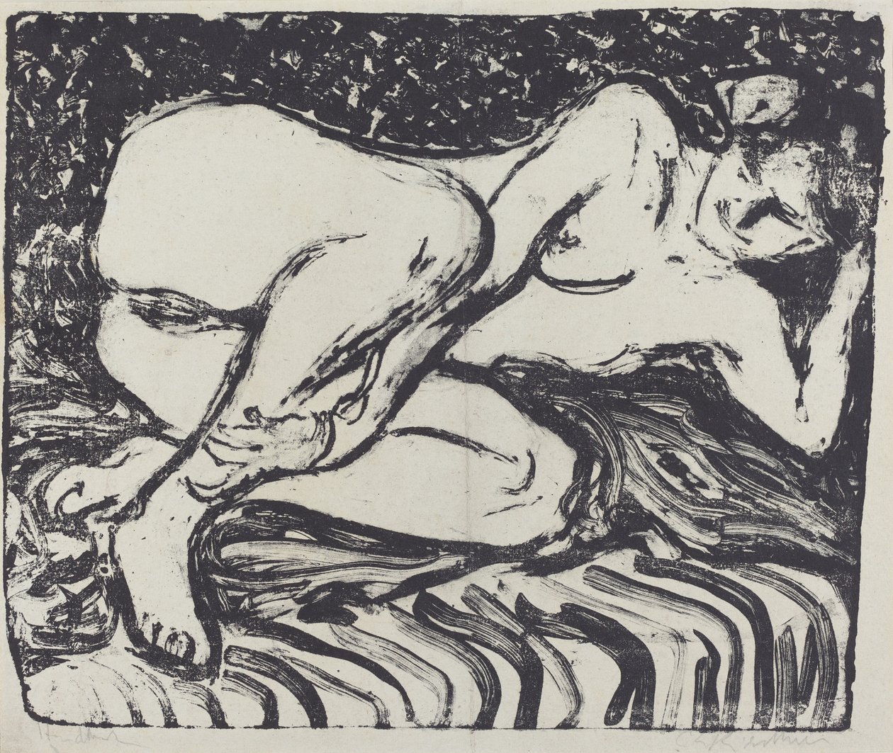 Nu Reclinado de Ernst Ludwig Kirchner
