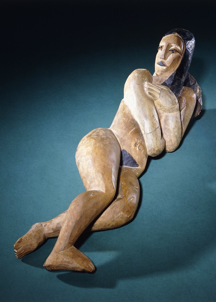 Nude reclinado; Reclinado, c.1911-1912 de Ernst Ludwig Kirchner