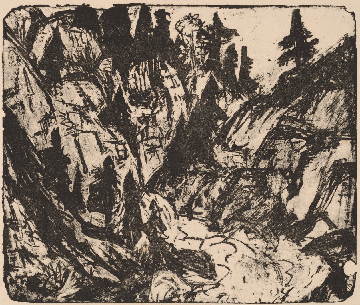 Córrego Rochoso de Ernst Ludwig Kirchner