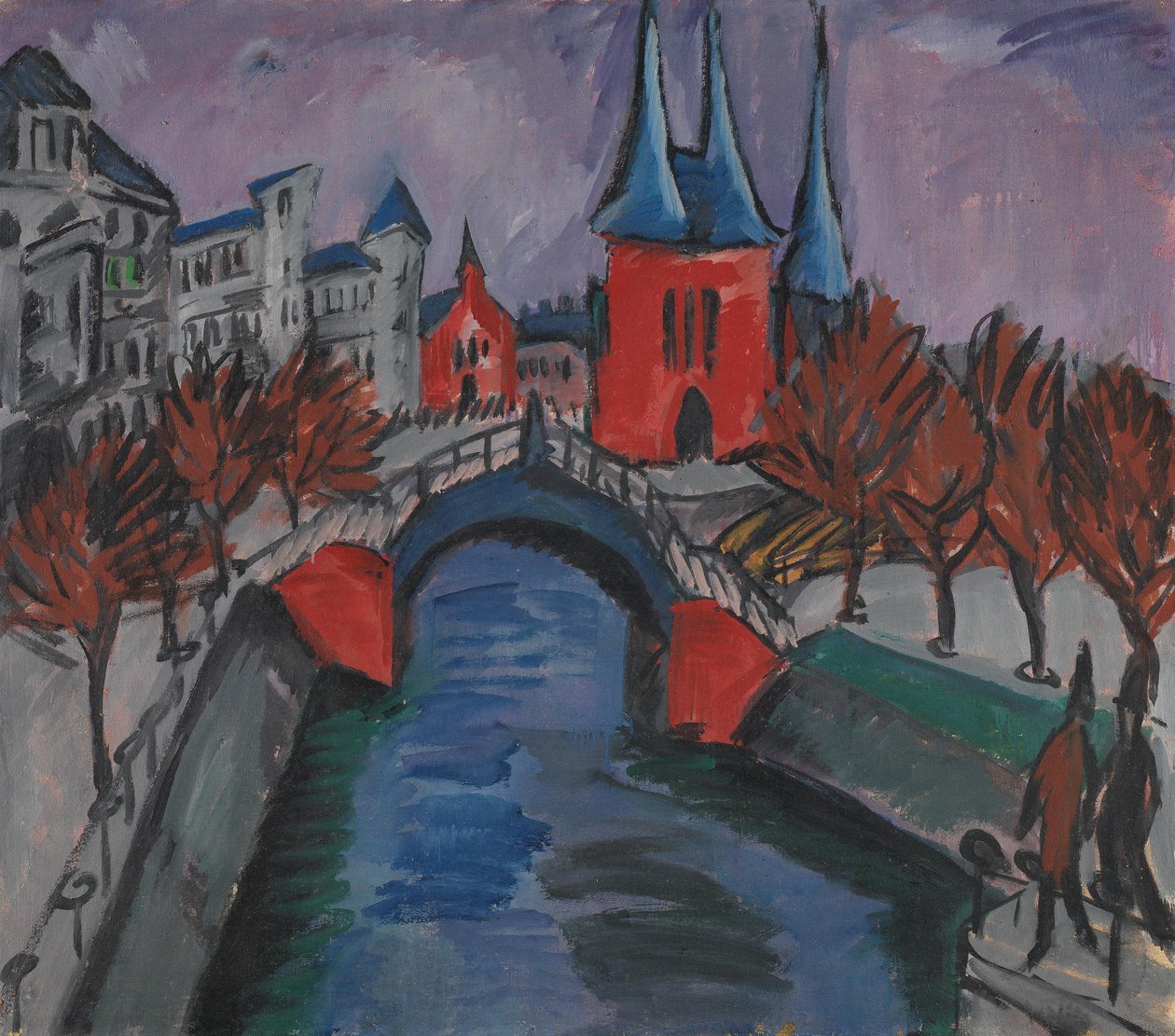 Rotes Elisabethufer, Berlim (canal com ponte) de Ernst Ludwig Kirchner