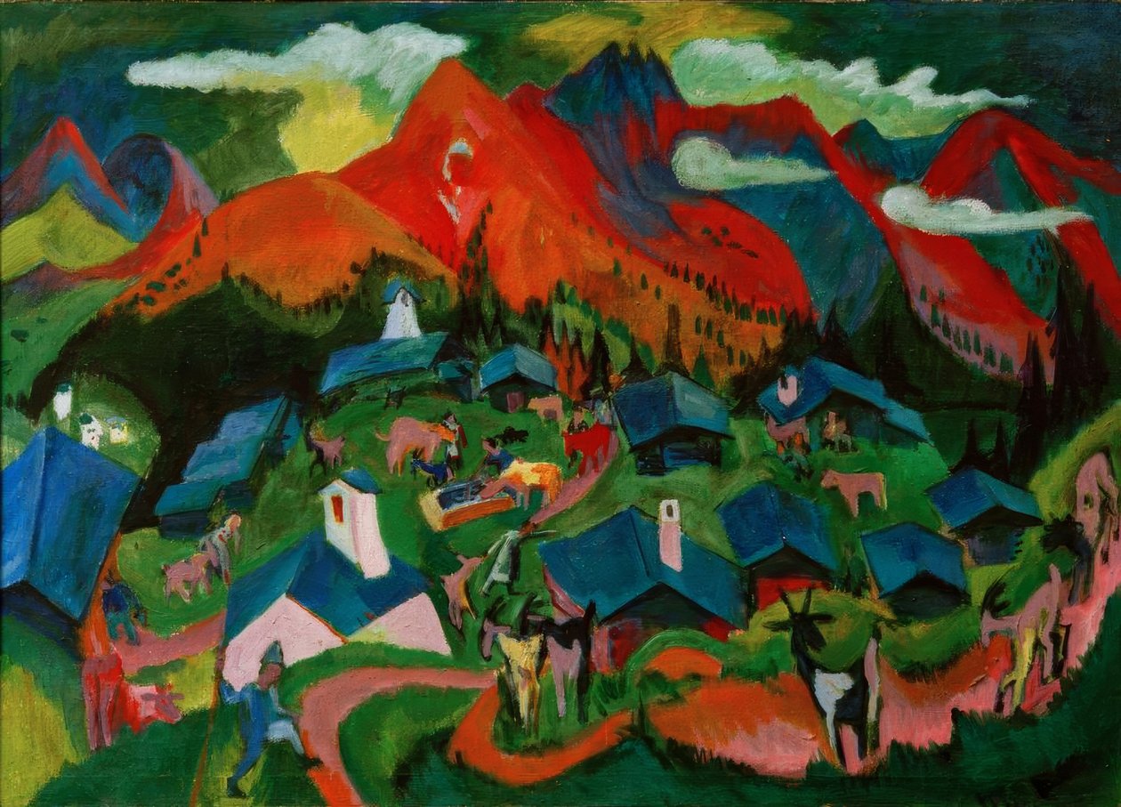 Retorno dos animais, Stafelalp de Ernst Ludwig Kirchner