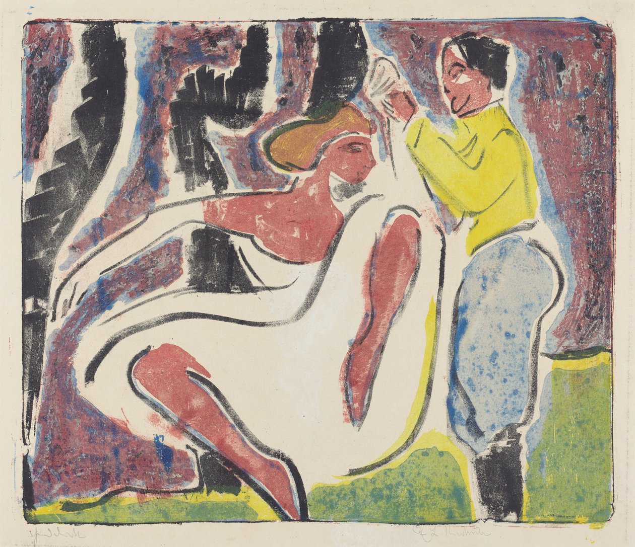 Dançarinos russos de Ernst Ludwig Kirchner